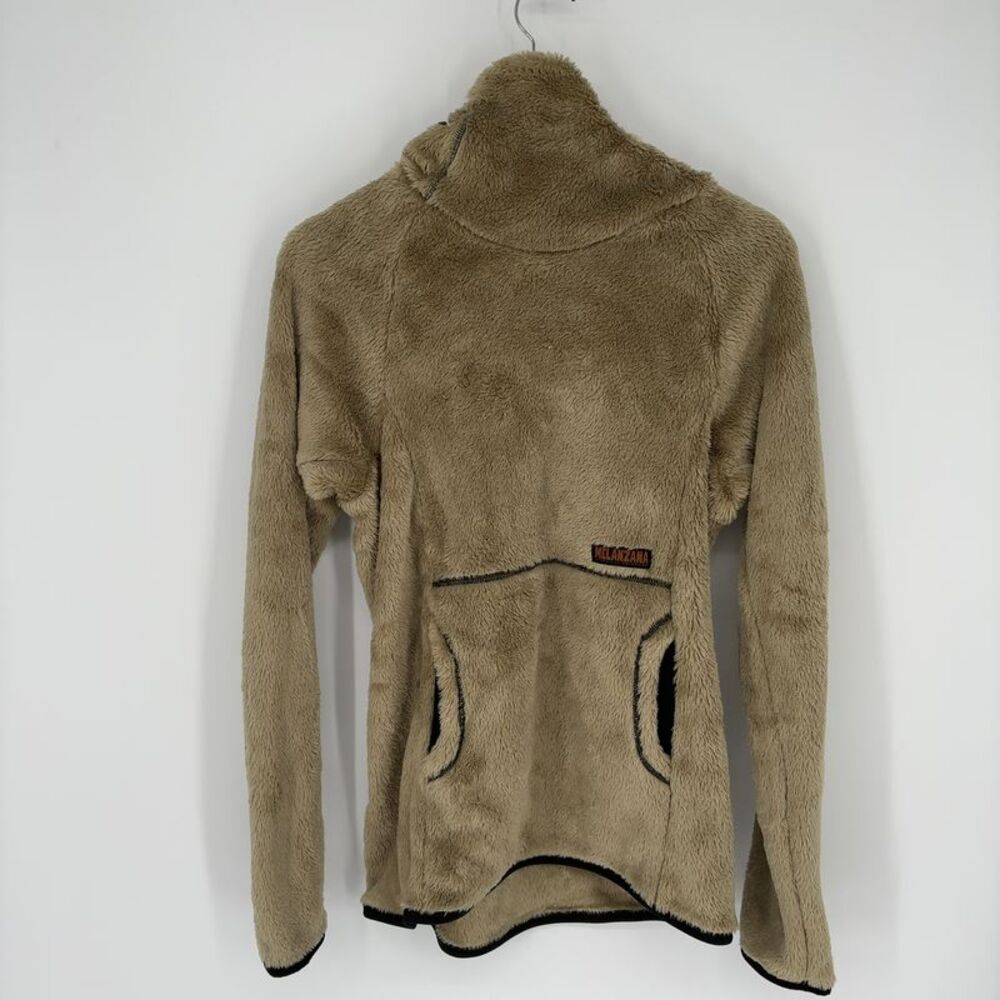 Melanzana Plush Hooded Pullover - Light Taupe